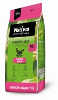 Nativia Junior maxi - Chicken&amp;Rice 15 kg